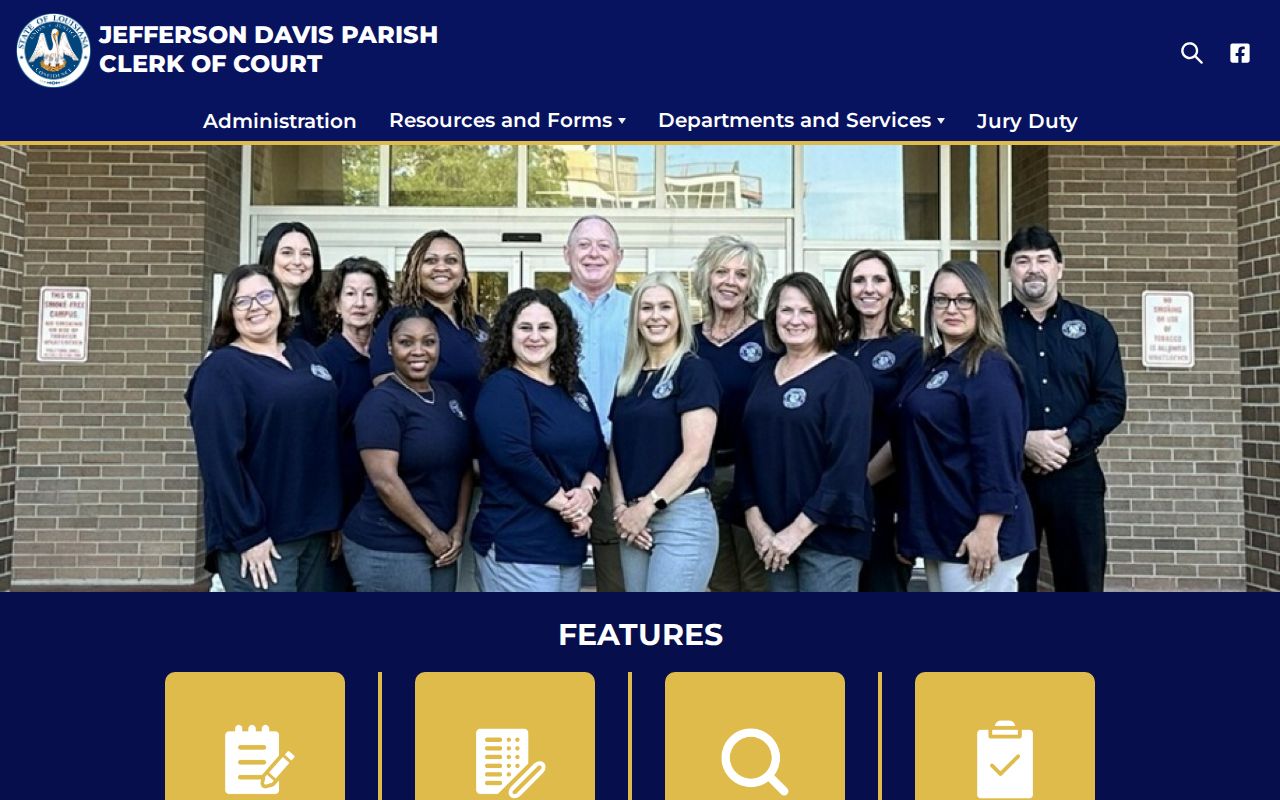 Jefferson Davis Parish court docket Clerk of Court resource